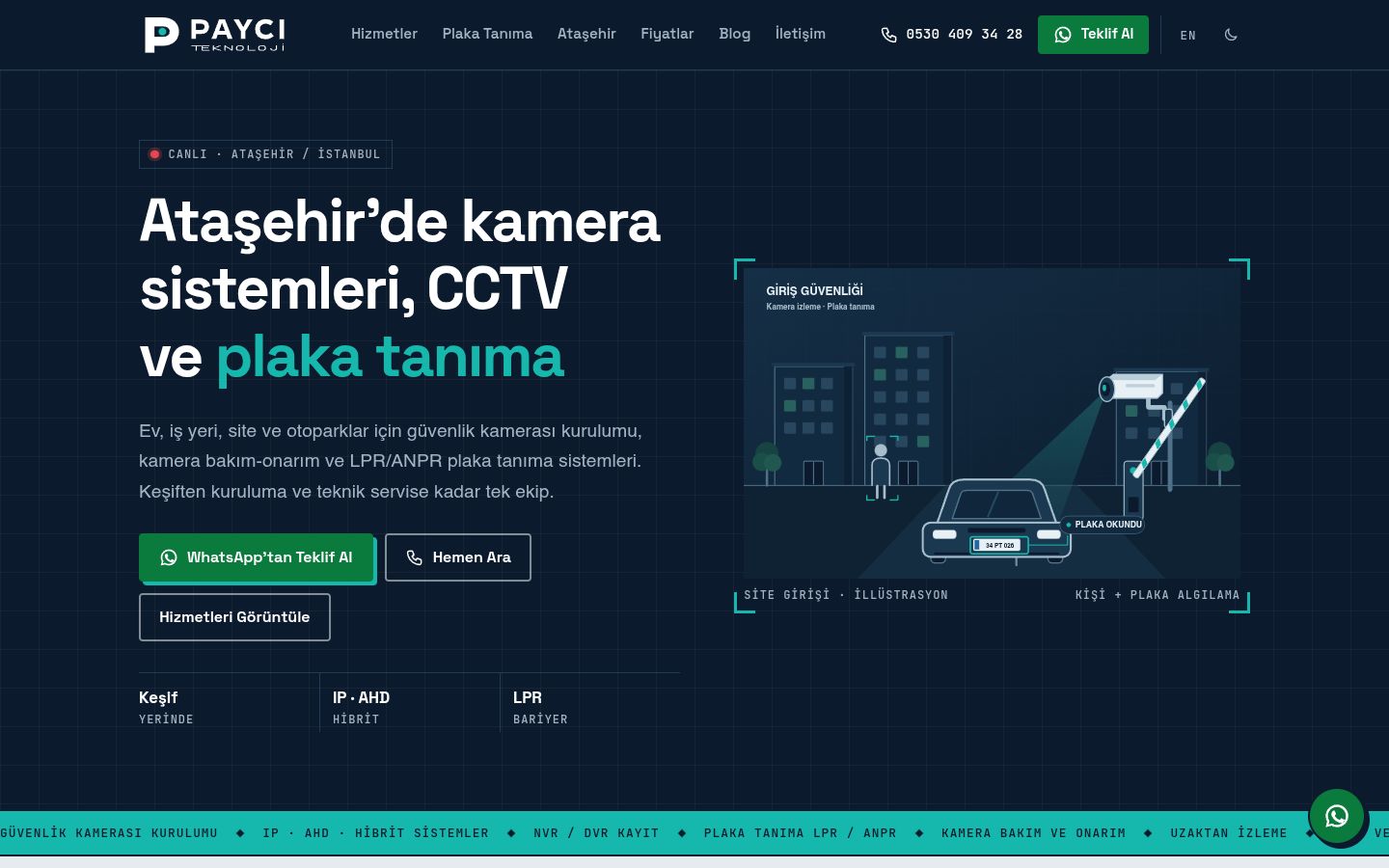 Payci Teknoloji — Kurumsal web sitesi ekran görüntüsü